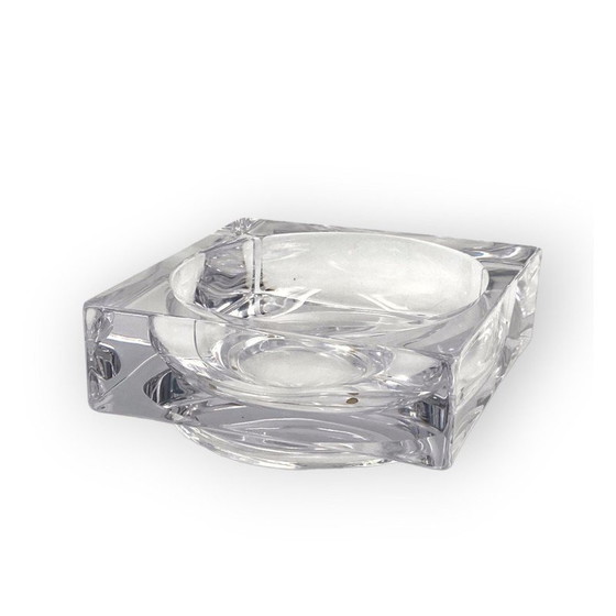 Image 1 of Vintage molded crystal ashtray, France 1970