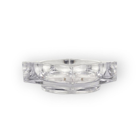 Image 1 of Vintage molded crystal ashtray, France 1970