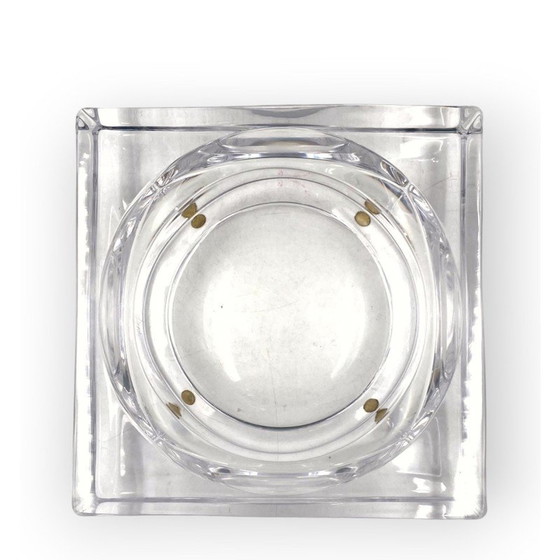 Image 1 of Vintage molded crystal ashtray, France 1970
