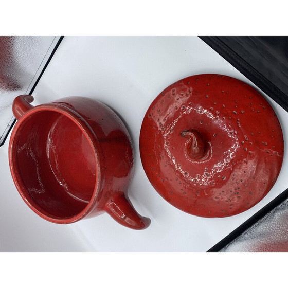 Image 1 of Vintage enamelled pot by Charles Voltz for Vallauris