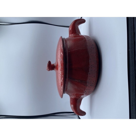 Image 1 of Vintage enamelled pot by Charles Voltz for Vallauris