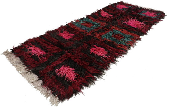 Image 1 of Designer Handwoven Kilim Modern And Plants Nature Color - Kilim - 282 Cm - 108 Cm - Shaggy Kilim
