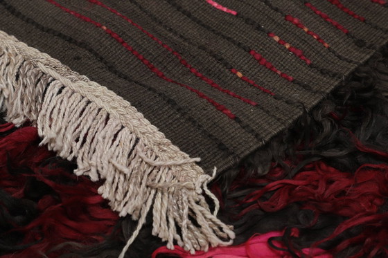 Image 1 of Designer Handwoven Kilim Modern And Plants Nature Color - Kilim - 282 Cm - 108 Cm - Shaggy Kilim