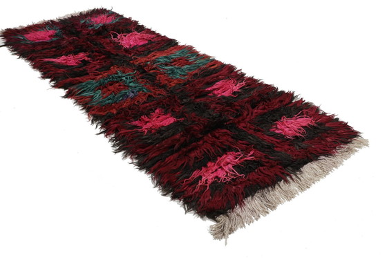 Image 1 of Designer Handwoven Kilim Modern And Plants Nature Color - Kilim - 282 Cm - 108 Cm - Shaggy Kilim
