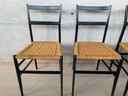 4x Cassina Superleggera chairs by designer Gio Ponti