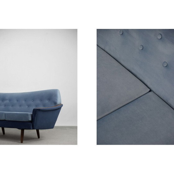 Image 1 of Scandinavian vintage velvet living room set for Holm Fabriker AB, Sweden 1960