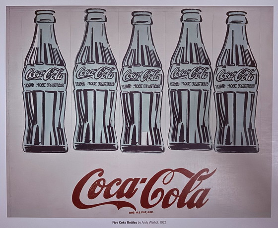 Image 1 of Andy Warhol: "Five Coke Bottles, 1962".