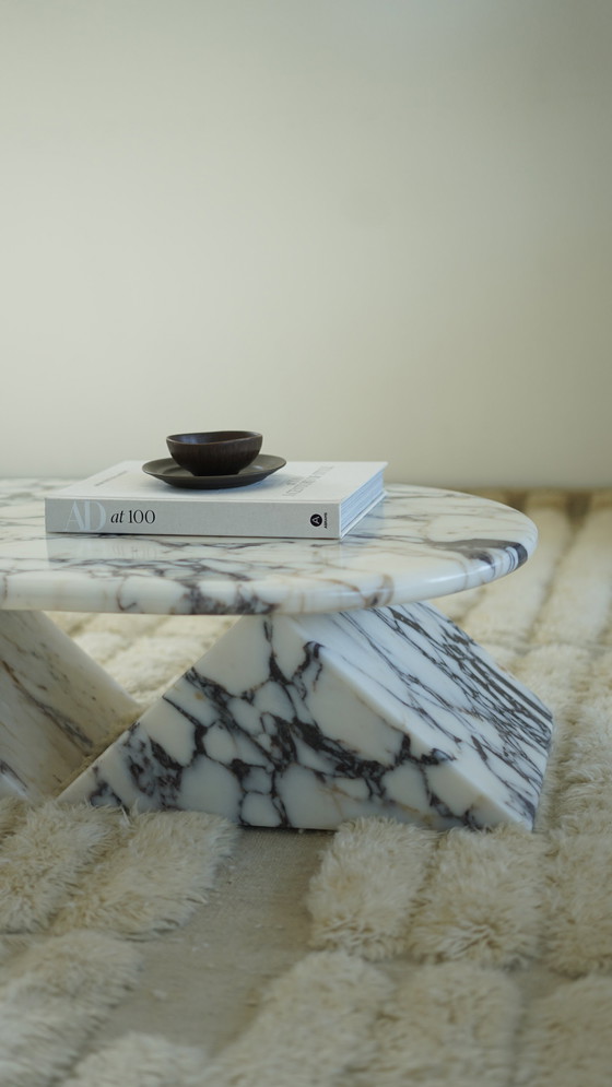 Image 1 of Calacatta Viola Marble Coffee Table Design