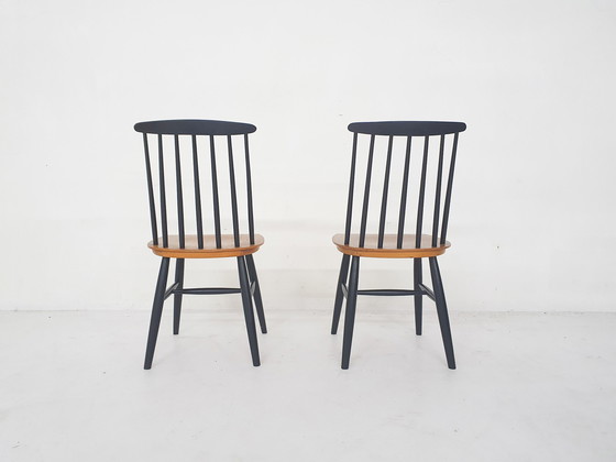 Image 1 of Set of two spindle back chairs, The Netherlands 1960's