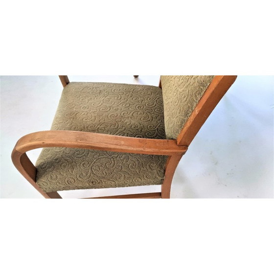 Image 1 of Par de sillones alemanes de mediados de siglo en color caqui, década de 1950