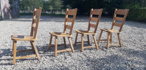 Brutalist De Puydt dining room chairs 