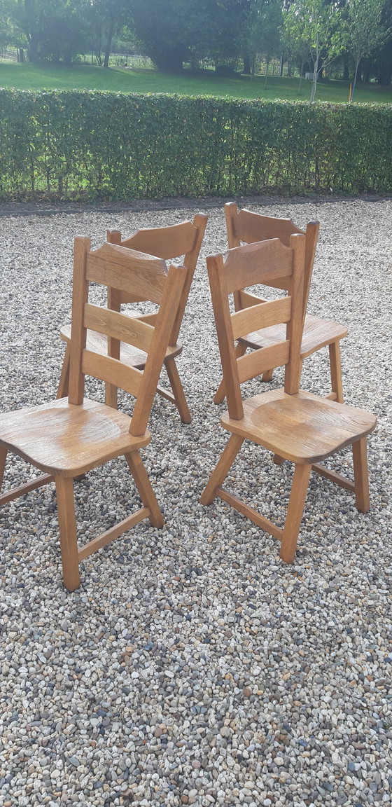 Image 1 of Brutalist De Puydt dining room chairs 