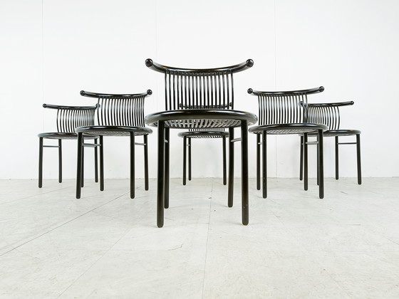 Image 1 of Set of 6 Vintage "CIRCO" Chairs by Jutta & Herbert Ohl for Lübke 1980s