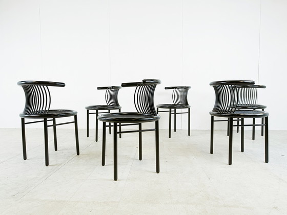 Image 1 of Set of 6 Vintage "CIRCO" Chairs by Jutta & Herbert Ohl for Lübke 1980s