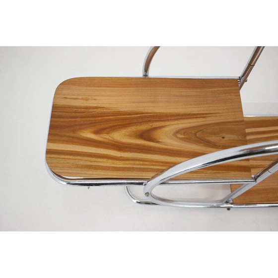 Image 1 of Vintage Bauhaus flower stand, Czechoslovakia 1930s