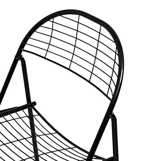 Image 1 of Niels Gammelgaard - IKEA - Wire Chair - Foldable - Black - Multiple in stock - 1980’s