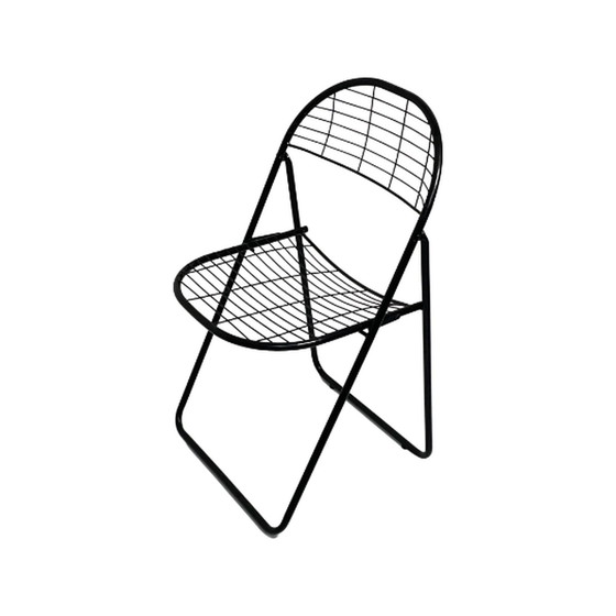 Image 1 of Niels Gammelgaard - IKEA - Wire Chair - Foldable - Black - Multiple in stock - 1980’s