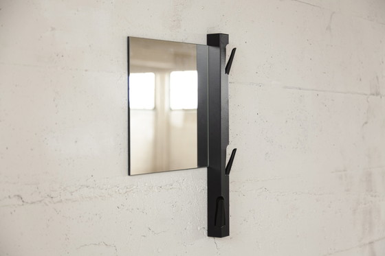 Image 1 of Maarten Baptist 3 hook coat rack with mirror