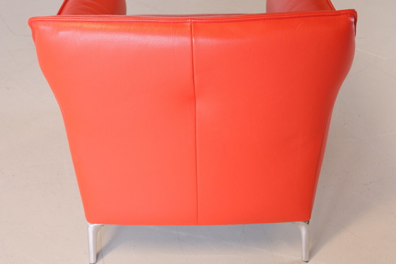 Image 1 of Leolux mayon fauteuil rood leer