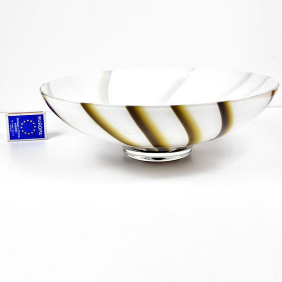 Image 1 of Vintage glass bowl for Vetreria Barbieri, Italy 1970s