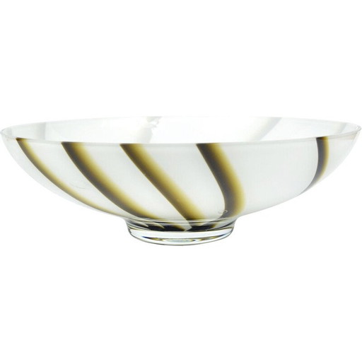 Vintage glass bowl for Vetreria Barbieri, Italy 1970s