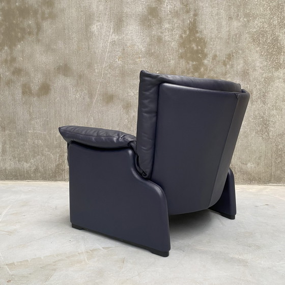 Image 1 of Cassina Palmaria Leather Armchair design Vico Magistretti