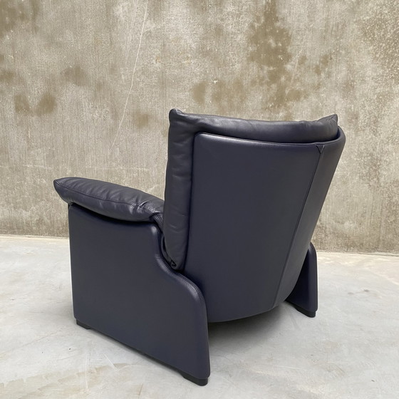 Image 1 of Cassina Palmaria Leather Armchair design Vico Magistretti