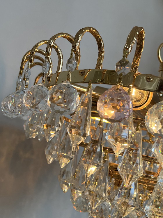 Image 1 of Swarovski branded chandelier lampe pendante boules de cristal Louis LX