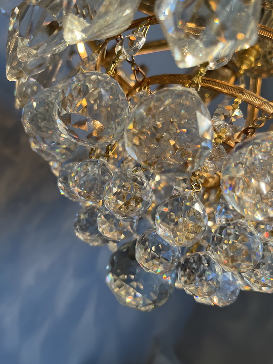 Image 1 of Swarovski branded chandelier lampe pendante boules de cristal Louis LX