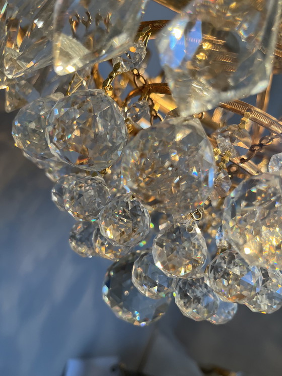 Image 1 of Swarovski branded chandelier lampe pendante boules de cristal Louis LX