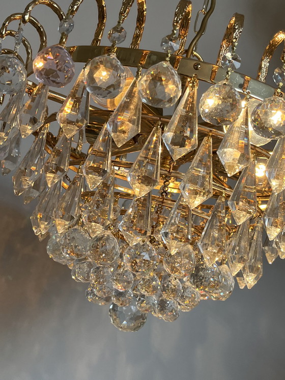 Image 1 of Swarovski branded chandelier lampe pendante boules de cristal Louis LX