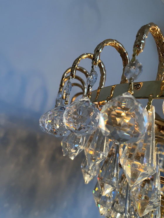 Image 1 of Swarovski branded chandelier lampe pendante boules de cristal Louis LX