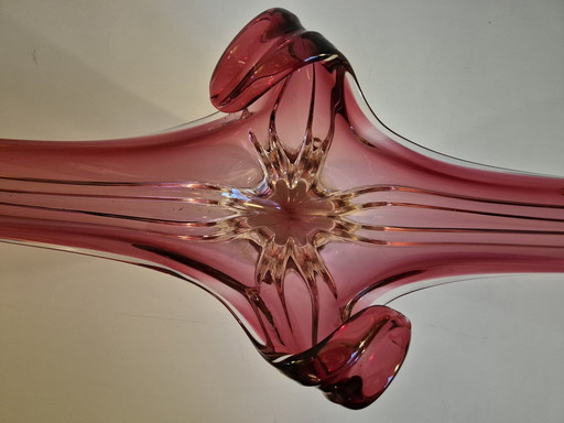 Vintage Xxl Fratelli Toso Vetreria Design Bowl Centerpiece