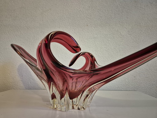 Vintage Xxl Fratelli Toso Vetreria Design Bowl Centerpiece