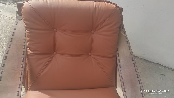 Image 1 of Italian Mid Century Pair Of Chairs ( Leather)