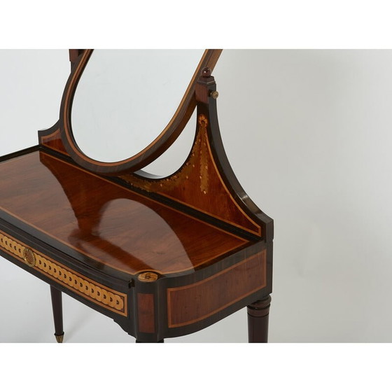Image 1 of Vintage Art Deco marquetry vanity, 1920