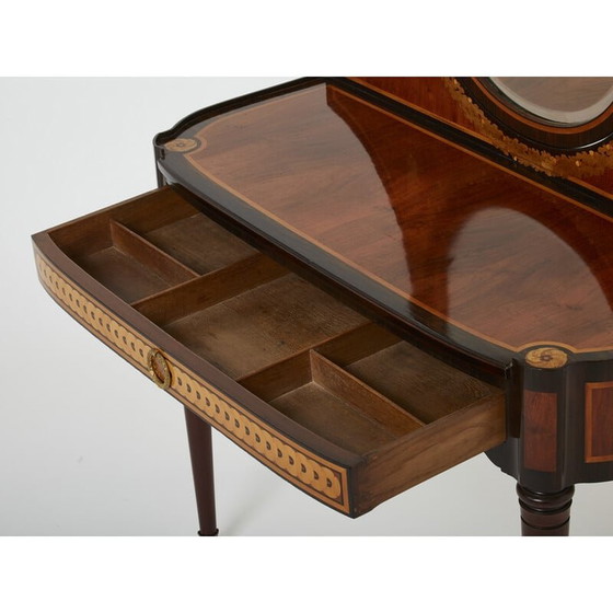 Image 1 of Vintage Art Deco marquetry vanity, 1920