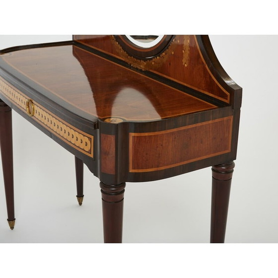 Image 1 of Vintage Art Deco marquetry vanity, 1920