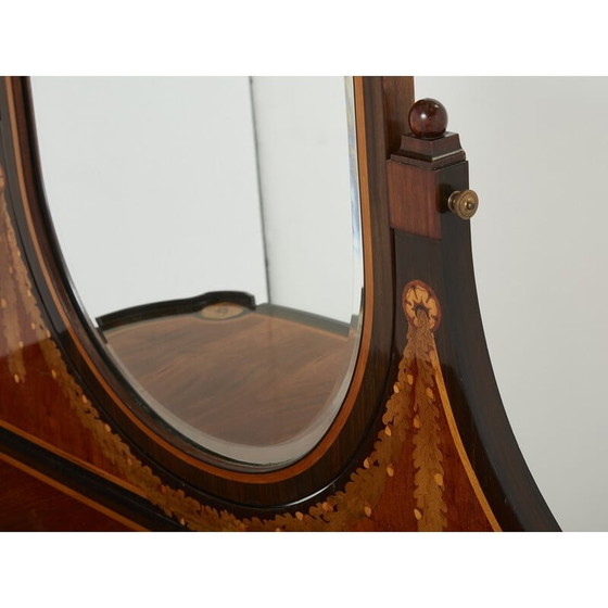 Image 1 of Vintage Art Deco marquetry vanity, 1920