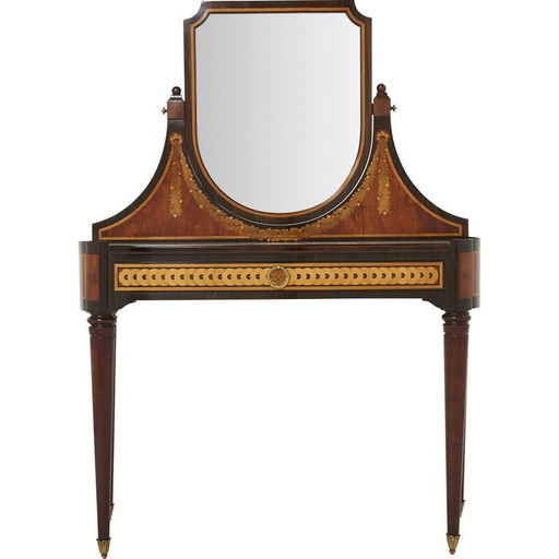 Tocador vintage de marquetería Art Déco, 1920