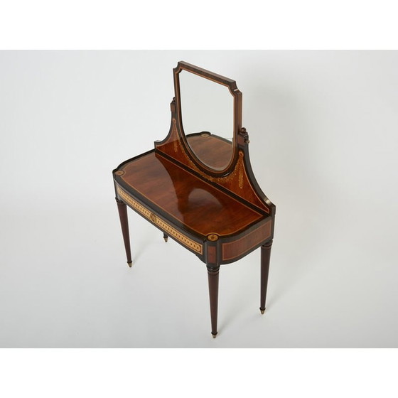 Image 1 of Vintage Art Deco marquetry vanity, 1920