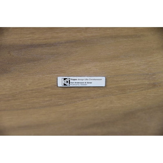 Image 1 of Tavolino da caffè rotondo Trippo vintage scandinavo di Ulla Christiansson per Karl Andersson e Söner