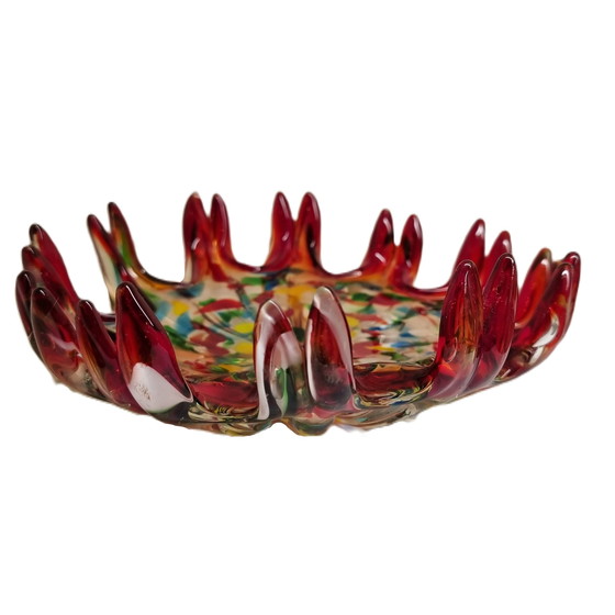 Image 1 of Mouth-blown glass fruit bowl