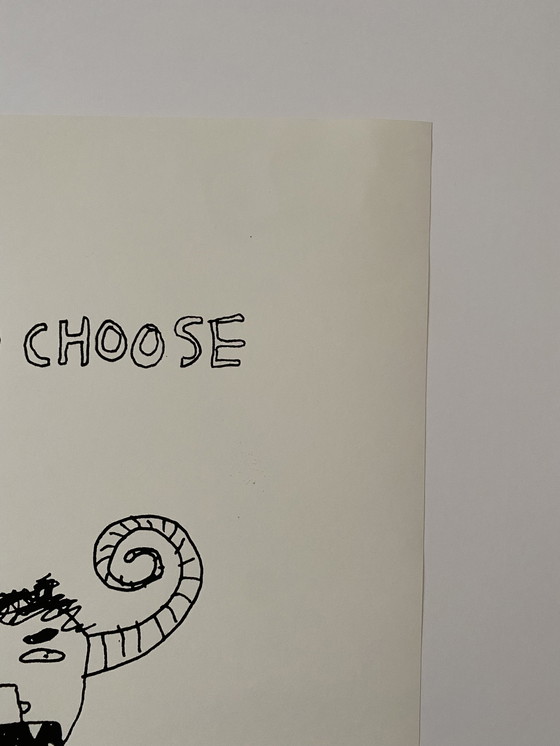 Image 1 of Davit Shrigley "Time to Choose" Print by P.O.W. Gallery