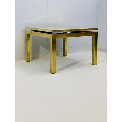 Tavolino laterale in ottone vintage