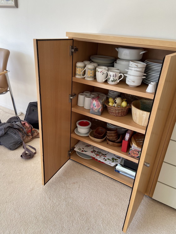 Image 1 of Leolux High Sideboard Light Oak