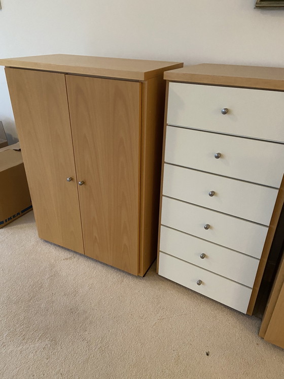 Image 1 of Leolux High Sideboard Light Oak