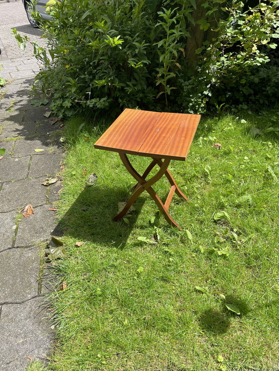 Image 1 of Vintage wooden side table/plant table