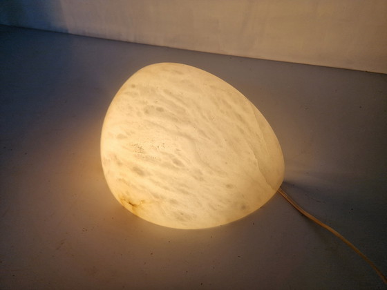 Image 1 of Art Deco Alabaster Wall Sconce Half Moon