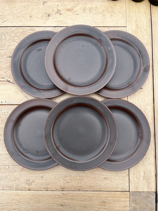 Set Of 6 Arzberg Ceramic Dinner Plates